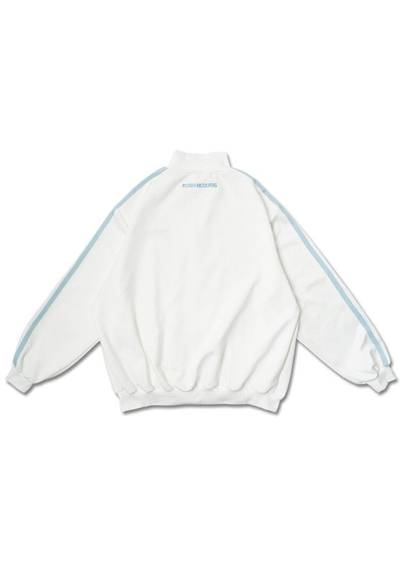 Game Over White Jersey Oversized Jacket