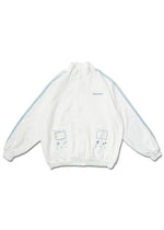 Game Over White Jersey Oversized Jacket