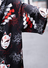 Higabana Kitsune Fox Black Oversized Tee