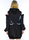 Mill & Nero Blood Mill Black Blue Oversized Hoodie