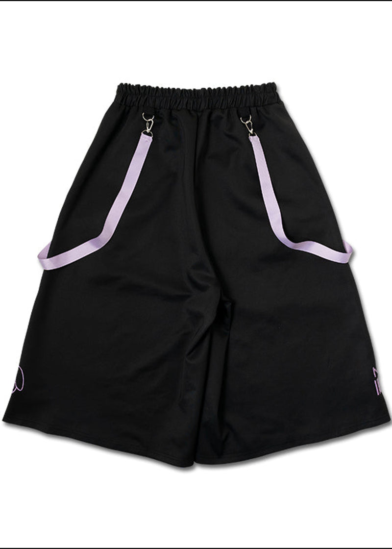 Mill & Nero Blood Nero Jersey Black Purple Crop Pants