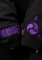Uzurai Cyberpunk Tech Black Purple Arm Warmer