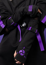 Uzurai Cyberpunk Tech Black Purple Arm Warmer