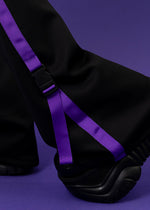 Uzurai Cyberpunk Tech Black Purple Leg Warmer