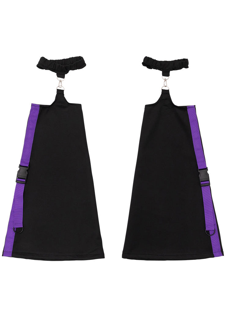 Uzurai Cyberpunk Tech Black Purple Leg Warmer