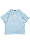 Game Over Jersey Pastel Blue Oversized Tee