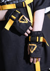 Error Code Cyberpunk Tech Black Yellow Arm Warmer