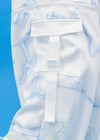 Cyber Jellyfish White Cargo Pants