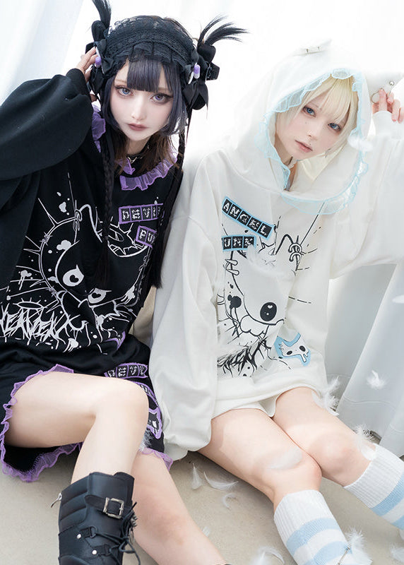 Baby Punk Angel Punk Oversized Hoodie