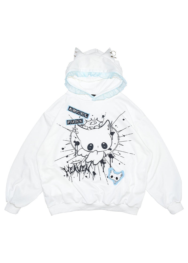 Baby Punk Angel Punk Oversized Hoodie