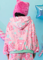 Gloomy Bear x Sophie Powers Candy Oversized Zip Up Hoodie