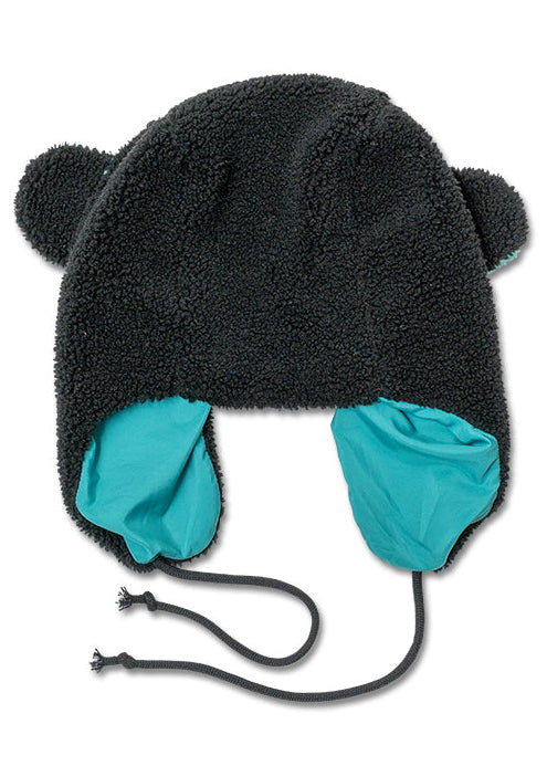 Future Trip Cyberpunk Black Sherpa Bear Lapliner Cap