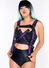 Uzurai Cyberpunk Tech Black Purple Harness