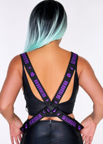 Uzurai Cyberpunk Tech Black Purple Harness