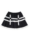 Bunny Dolls Punky Bunny Black White Lolita Skirt