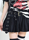 Royal Road Punk Rock Black Pleated Skirt