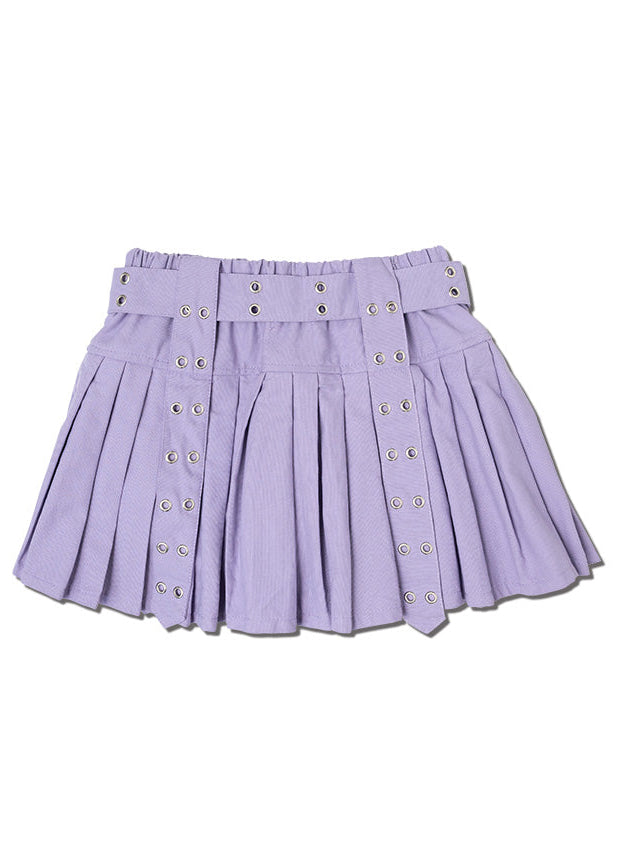 Royal Road Punk Rock Lavender Pleated Skirt