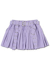 Royal Road Punk Rock Lavender Pleated Skirt