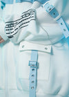 Hatsune Miku Forever White Blue Frill Oversized Jacket