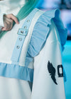 Hatsune Miku Forever White Blue Frill Oversized Jacket