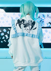 Hatsune Miku Forever White Blue Frill Oversized Jacket