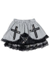 W Cross Gothic Punk Skirt