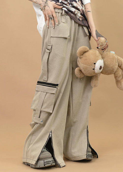 Gedraji Cryptid Corpse Beige Cargo Pants