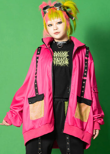 Gloomy Bear Vivid Gloomy Mesh Oversized Mesh Jacket