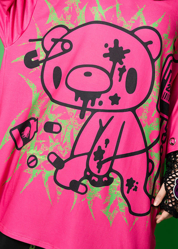 Gloomy Bear Vivid Gloomy Ring Pink Oversized Tee