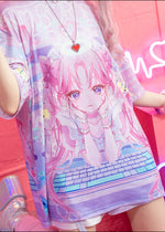 Peach Punch Idol Tenshi Oversized Tee