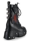 X WTF CV Chem Vandalism Black Platform Boots