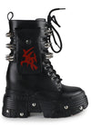 X WTF CV Chem Vandalism Black Platform Boots