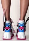 CYBER ANGEL Mech Pink Platform Sneakers