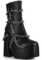 GOLFITO 05 Locked Down Black Platform Boots