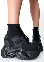 JUPITER 08 Kairo-X Black Platform Sneakers