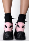 JUPITER 08 Pixel Circuit Pink Platform Sneakers