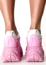 JUPITER 03 Pink Nova Pink Platform Sneakers