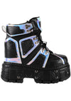 X LASR Exclusive Mangosteen 05 Cyber Space Hologram BlackPlatform Sneakers