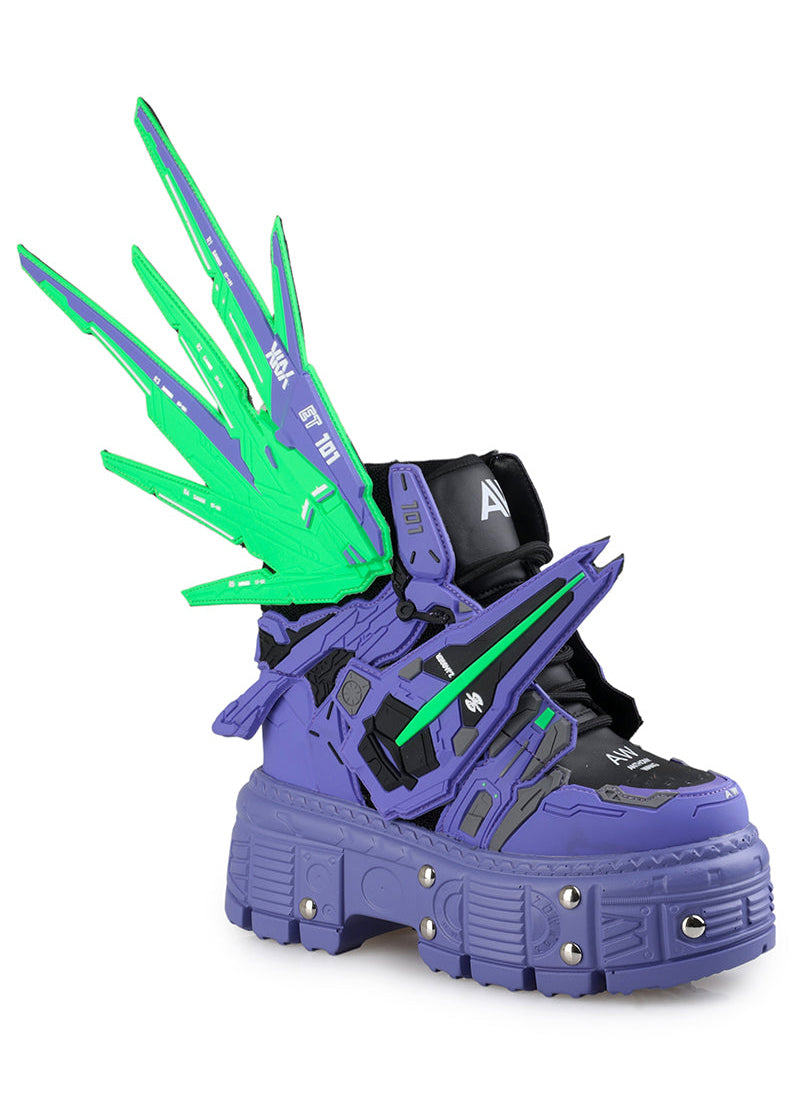 MANGOSTEEN 07 M07 Goblin Purple Green Platform Sneakers