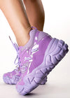 PERSIMMON 01 Purple Pulse Lilac Platform Sneakers