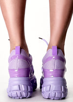 PERSIMMON 01 Purple Pulse Lilac Platform Sneakers