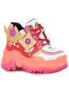 Genshin Impact Yae Miko Anime Pink Platform Sneakers