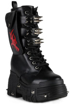 X WTF CV Chem Vandalism Black Platform Boots