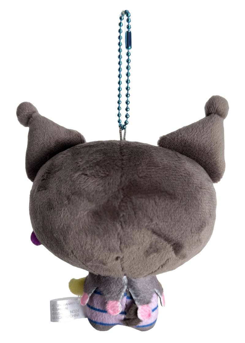 Tamagotchi X Sanrio Melodycchi Kuromi Cosplay Plush Mascot Keychain