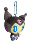 Tamagotchi X Sanrio Melodycchi Kuromi Cosplay Plush Mascot Keychain