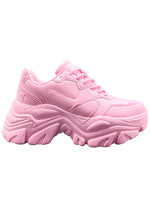 Berness BLAIR Bubblegum Bass Pink Platform Sneakers