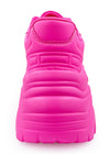 BLAIR Electric Crush Neon Pink Platform Sneakers
