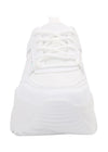 HANNA Cyber Pulse White Platform Sneakers