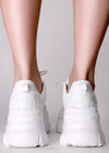 HANNA Cyber Pulse White Platform Sneakers