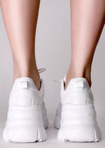 HANNA Cyber Pulse White Platform Sneakers